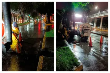 Coordinación efectiva ante lluvias, respuesta inmediata en seis puntos de la ciudad: Ayuntamiento y Agua de Puebla