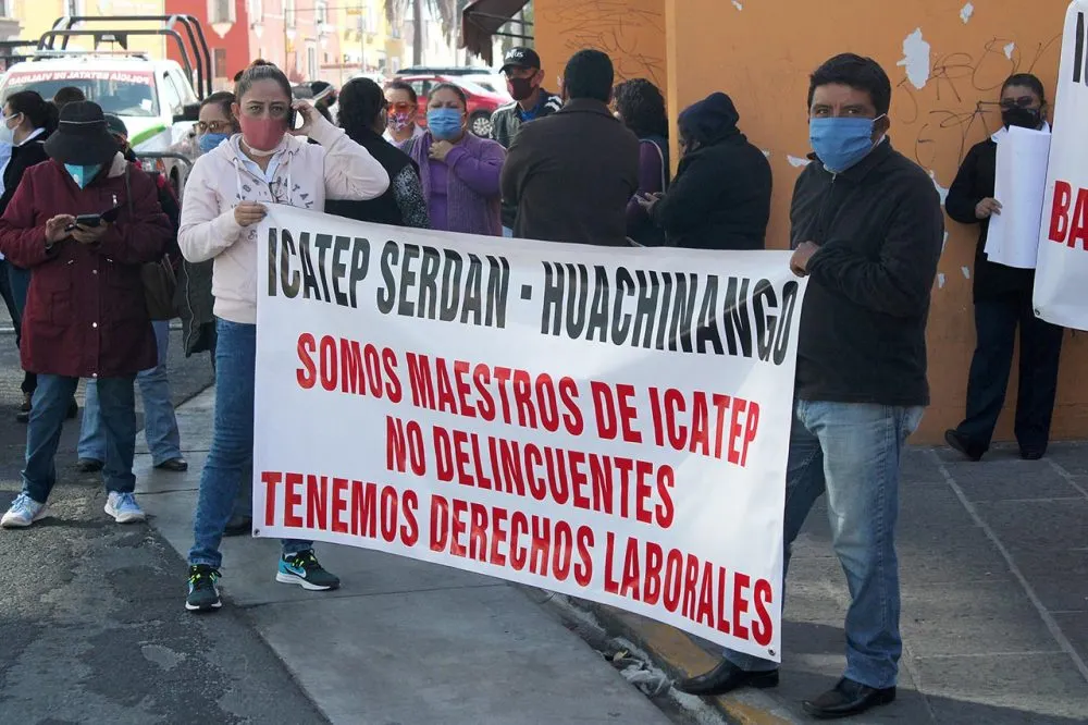Icatep Protesta