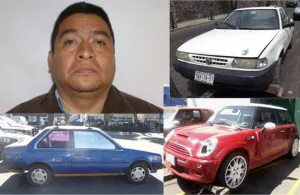Seguridad Pública Estatal asegura 3 vehículos robados y a una persona