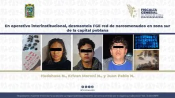 Desmantela FGE red de narcomenudeo en zona sur de la capital poblana