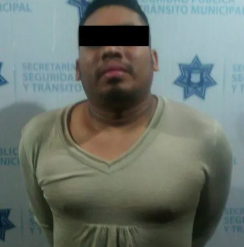 Detiene Seguridad Pública Municipal a hombre por robo en grado de tentativa
