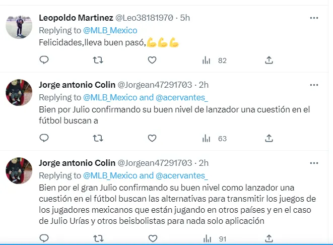 Reacciones Urías