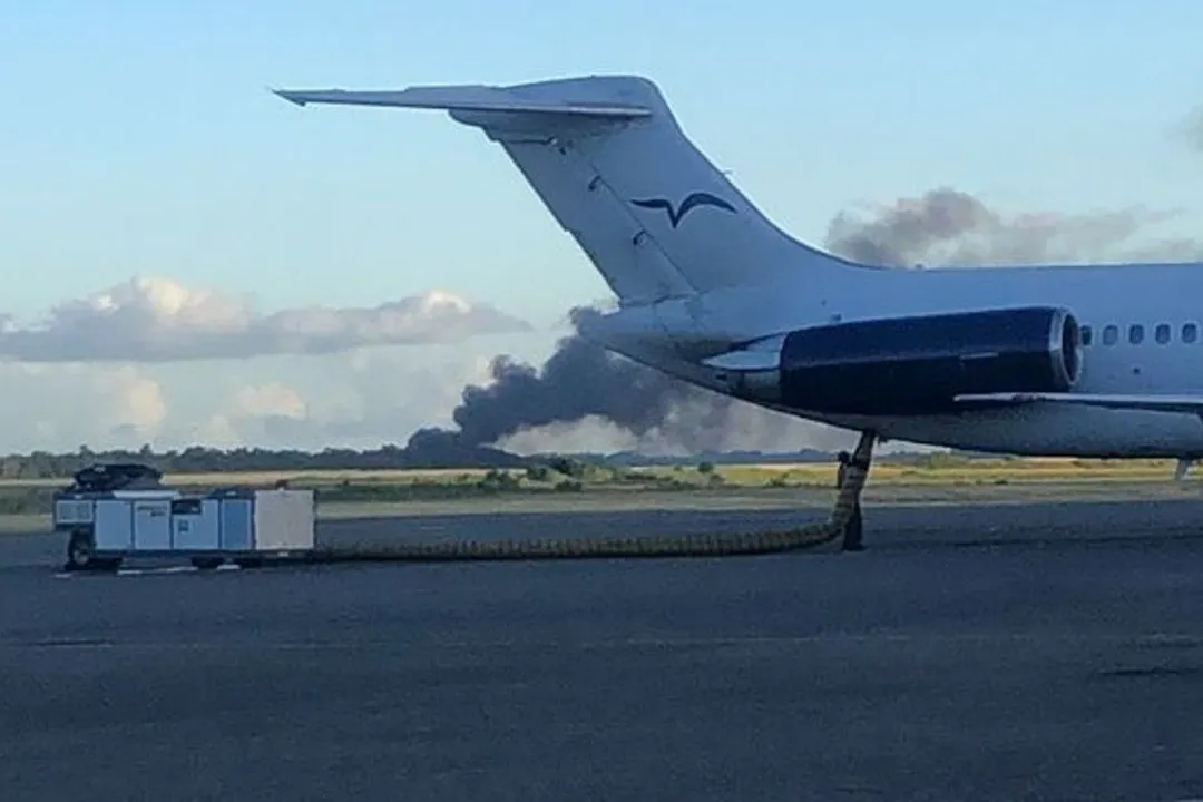 avión accidente Santo Domingo