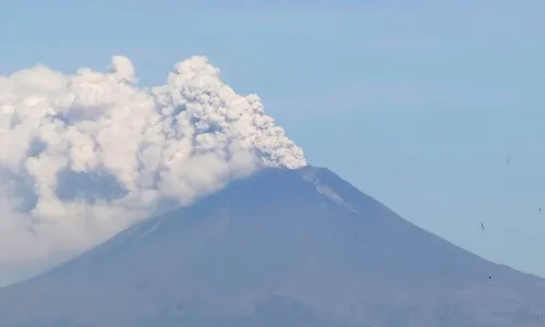 Permanece estable el comportamiento del volcán Popocatépetl