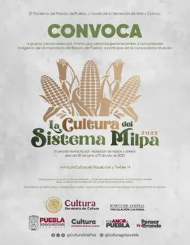 Gobierno de Puebla recibe propuestas para la convocatoria “La Cultura del Sistema Milpa”
