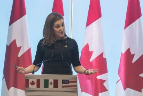 Canadá y México son amigos y socios: Chrystia Freeland