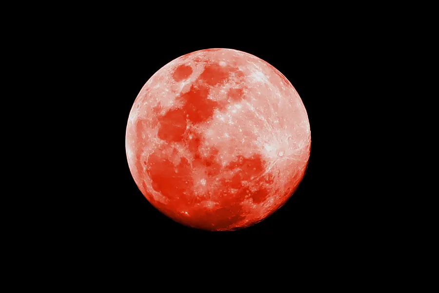 Eclipse Lunar Total Luna De Sangre Luna Roja