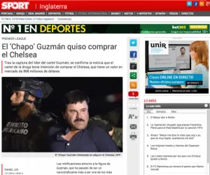 El Chapo es fan del Puebla de La Franja y quiso comprar al Chelsea: Sport