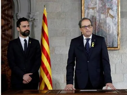 Quim Torra toma posesión como nuevo presidente de Cataluña