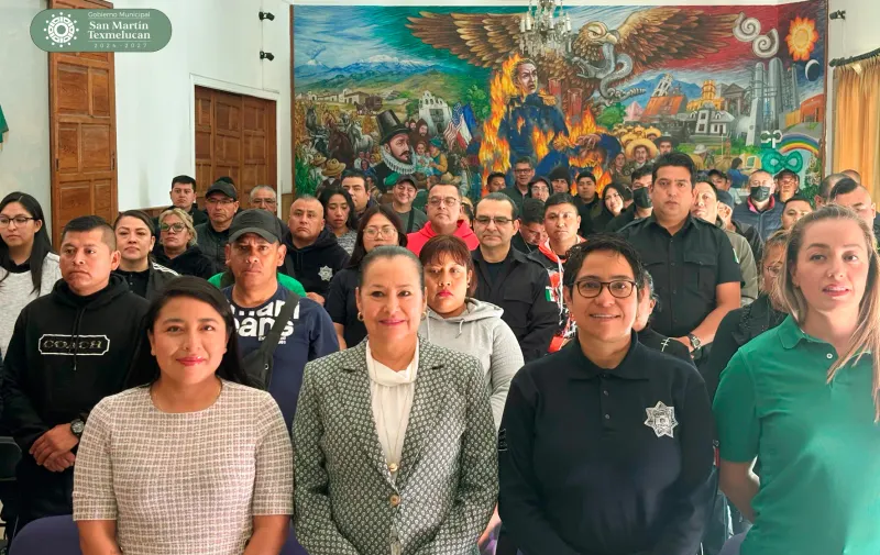 Policías de Texmelucan reciben capacitación de prevención delictiva por parte de la Escuela Libre de Derecho de Puebla
