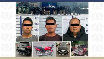 En operativo interinstitucional, recuperan cuatro unidades con reporte de robo y detienen a tres personas en Tecamachalco