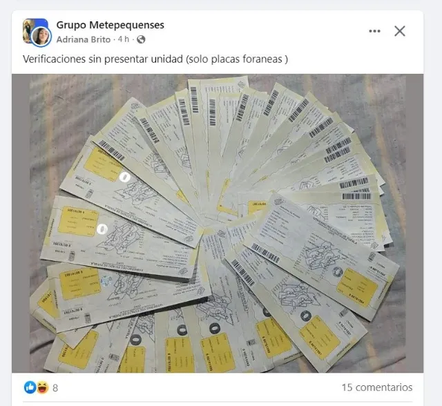 Exhiben venta ilegal de hologramas de verificación en grupos de Facebook en Atlixco