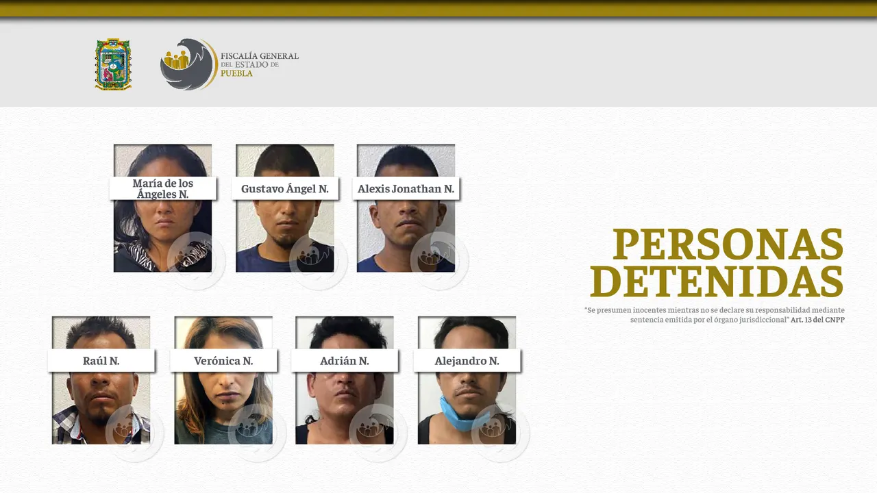 FGE Puebla detuvo a presuntos secuestradores de una joven en Amozoc