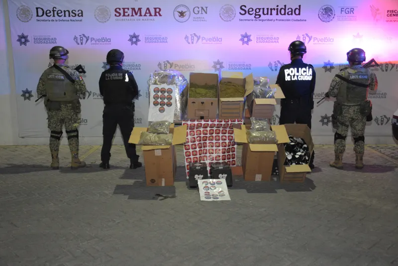 SSC de Puebla asegura más de 40 kilos de droga en la colonia La Paz