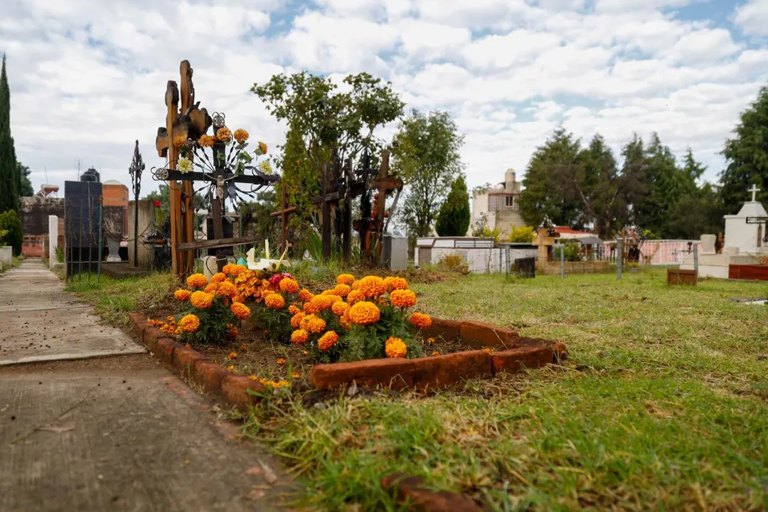 Panteón en Día de Muertos