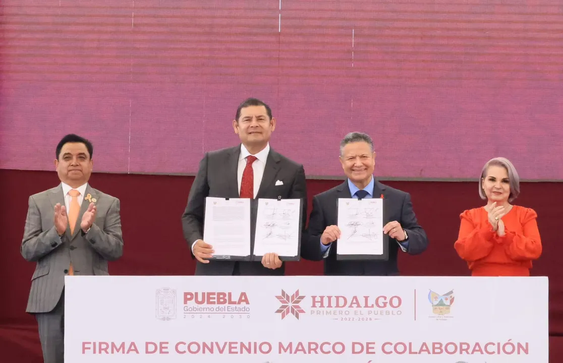 Puebla e Hidalgo firman convenio para reforzar la seguridad en la zona limítrofe