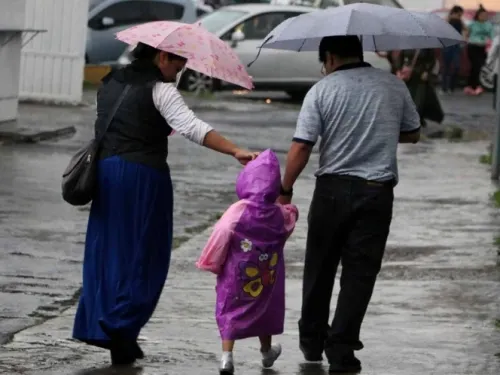 Se esperan lluvias muy fuertes en gran parte del país