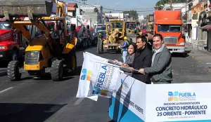 Inicia RMV modernización con concreto hidráulico de la avenida 25 Poniente-Oriente
