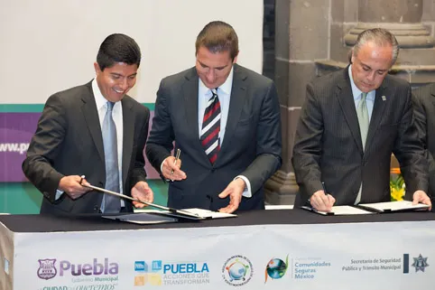 Inversión millonaria para seguridad en Puebla, anuncian gobierno y municipio