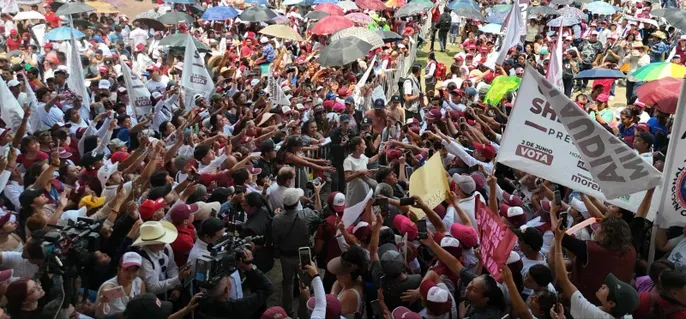 En su onceava semana de campaña, Claudia Sheinbaum reunió a 180 mil personas