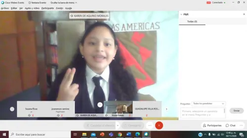 Niñas y niños entregan declaratoria  y compromisos del 11° Parlamento Virtual