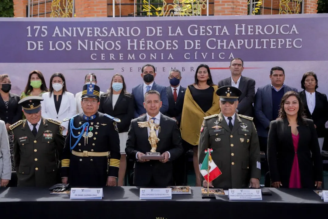 Ceremonia de los Niños Héroes en San Andrés