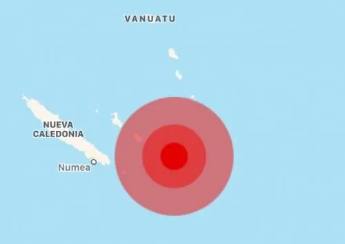 Terremoto de magnitud 7.6 sacude Nueva Caledonia; emiten alerta de tsunami
