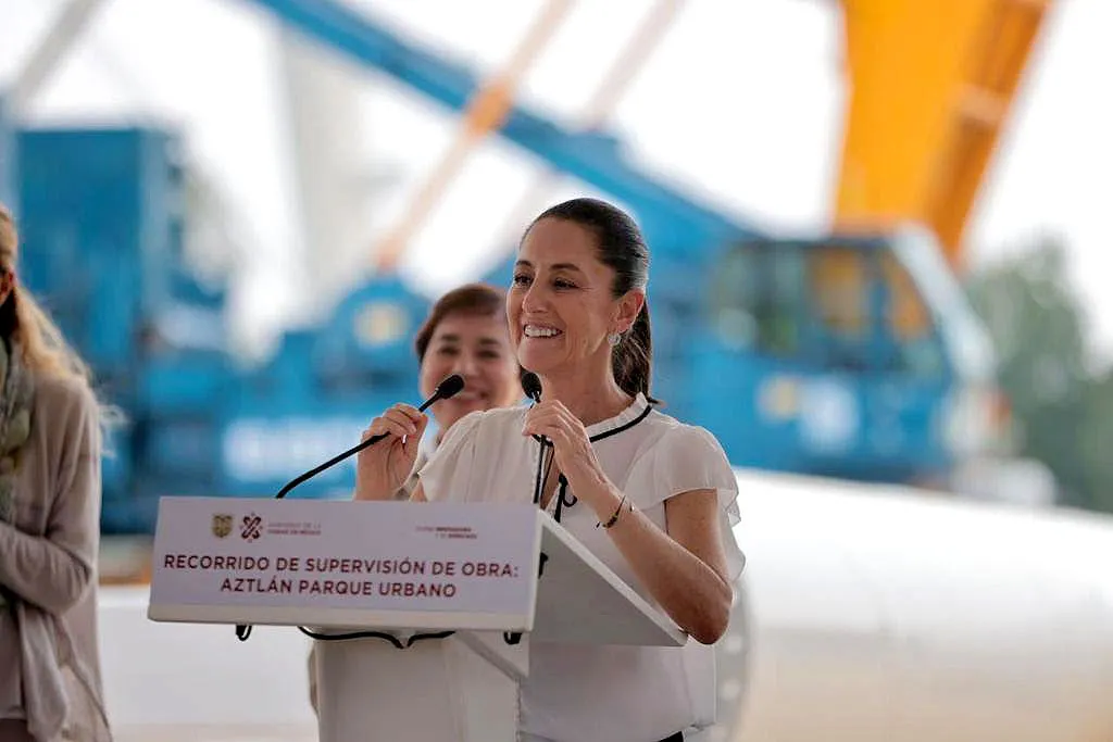 Claudia Sheinbaum Supervision Parque Aztlan