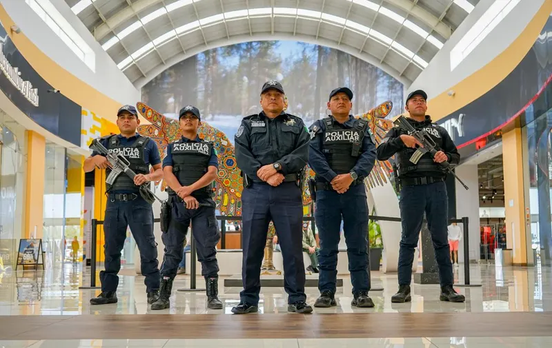 Policía Auxiliar fortalece labores de vigilancia durante el Buen Fin 2024