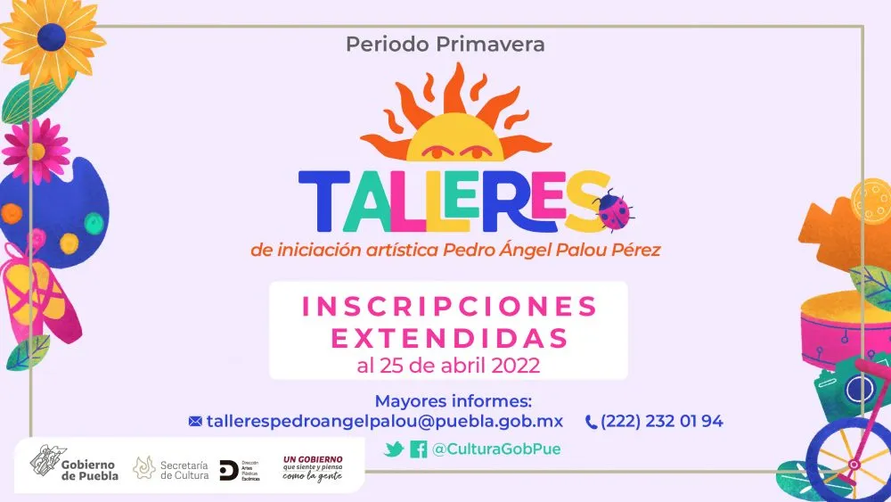 Amplía Cultura plazo de inscripción a Talleres de Iniciación Artística