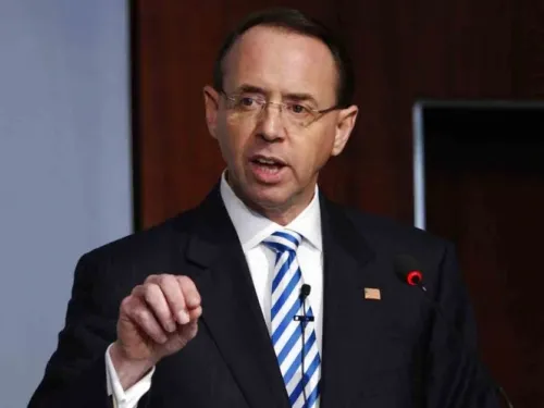 Renuncia Rod Rosenstein, número dos en seguridad de EU
