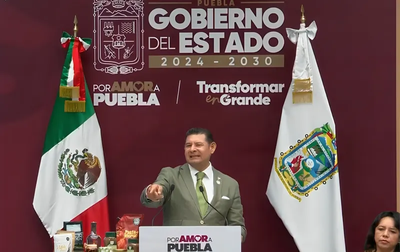 Alejandro Armenta Mier, gobernador del estado de Puebla. Foto: Captura de pantalla