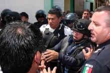 Antorchistas ocasionan conatos de broncas con oficiales de tránsito