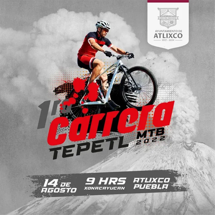 Participa en la Primera Carrera de Ciclismo de Montaña ‘Tepetl MTB 2022’ en Atlixco