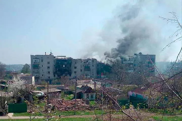 Ucrania Popasna Bombardeos