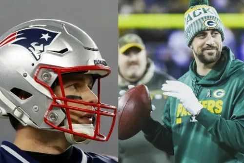 Tom Brady y Aaron Rodgers encabezan equipo de la década de NFL