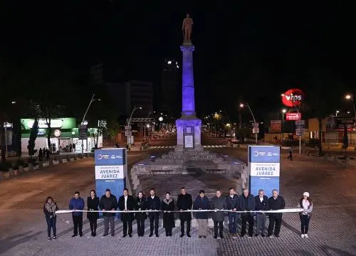 Tony Gali y Luis Banck inauguran modernización de la Avenida Juárez