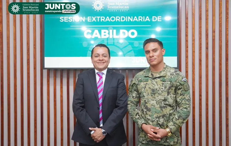 Kevin Rembrandt Bernal toma protesta como secretario de Seguridad Pública y Tránsito Municipal de San Martín Texmelucan