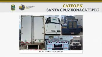 Fiscalía recuperó cinco unidades de carga reportadas como robadas