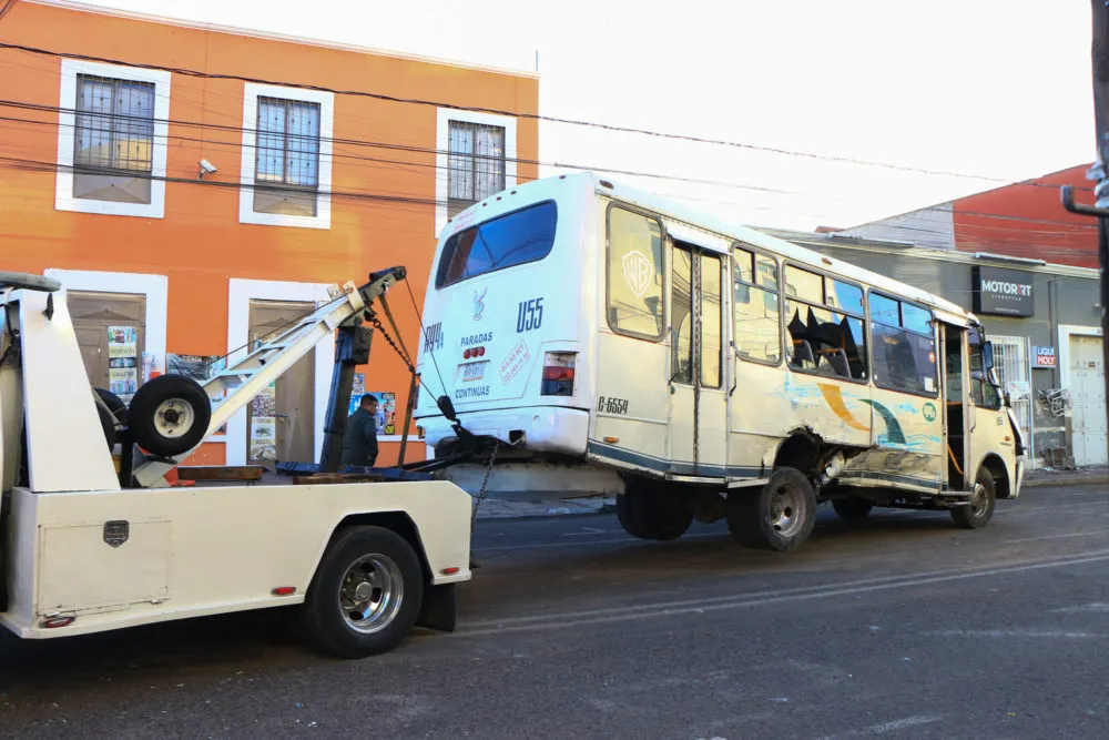 Choque de transporte público