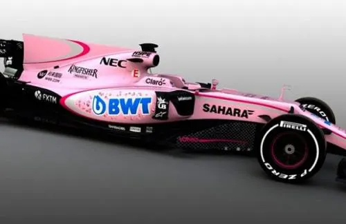 Checo Pérez conducirá auto rosa