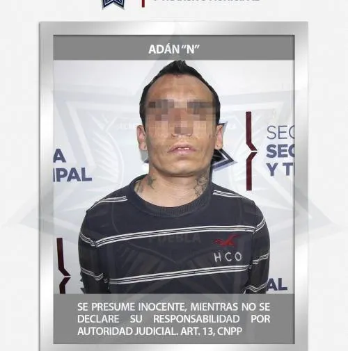 Oportunamente, detuvo Ssptm de Puebla a dos hombres por robo a conductor de transporte privado