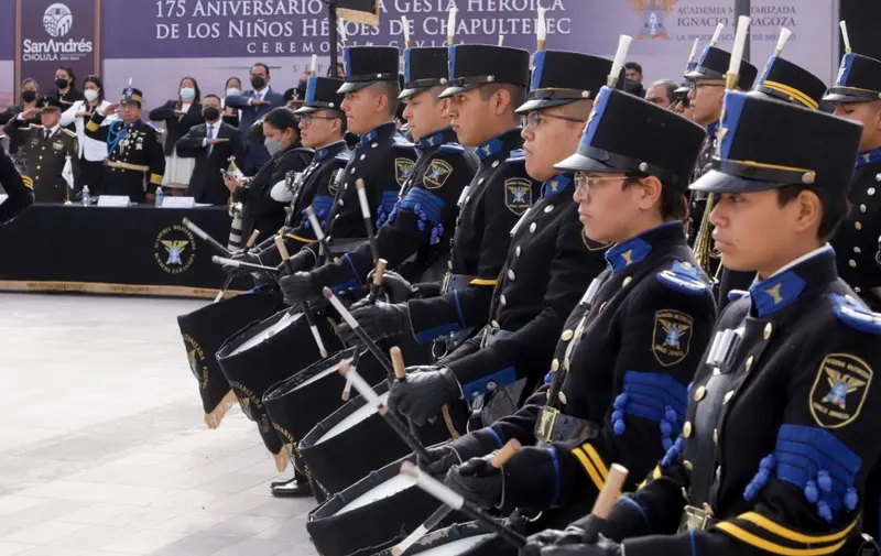 Ceremonia de los Niños Héroes en San Andrés