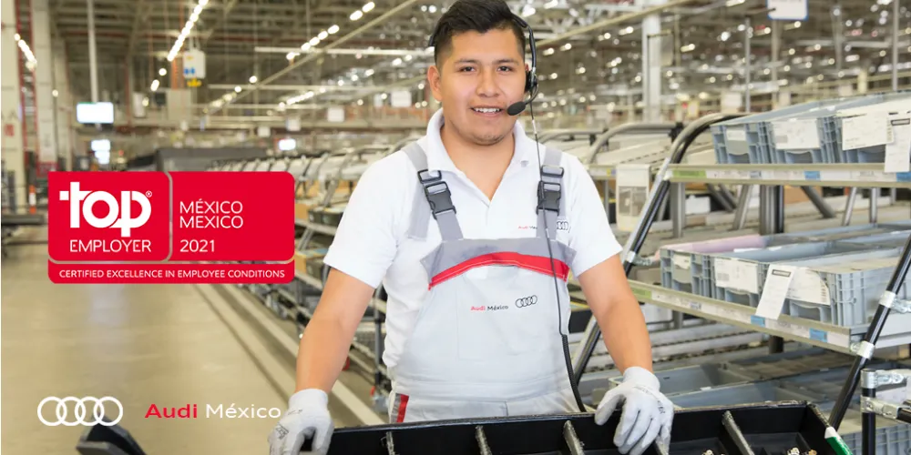 Audi México, certificado como gran empleador