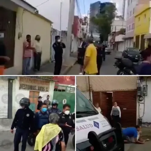 Policía municipal arrolla a ancianito, tensión en la Universidades