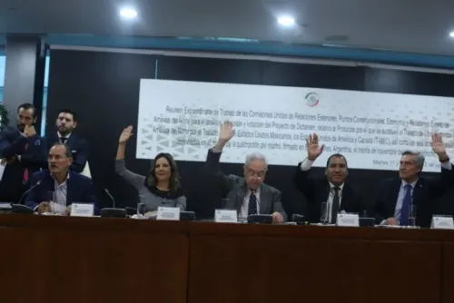 Aplazan comisiones del Senado ratificación del T-MEC, esperan comparecencia de Marcelo Ebrard