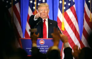 Fotos: La primera conferencia de prensa de Donald Trump como presidente electo