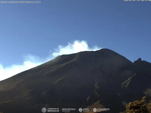 Popocatépetl mantiene alerta en Amarillo Fase Dos