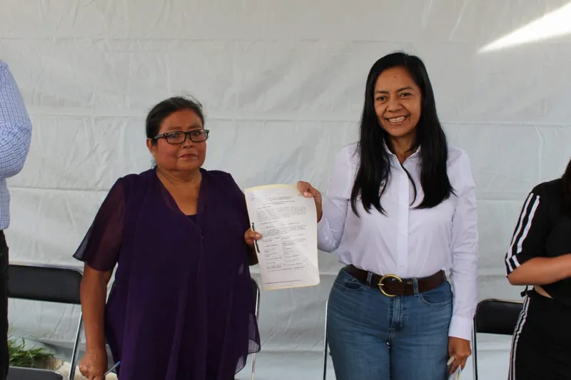 Justicia social que se construye con hechos: Ariadna Ayala entrega pavimentación en la colonia Los Ángeles en Atlixco