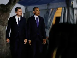 DiCaprio y Obama piden hacer más contra el cambio climático